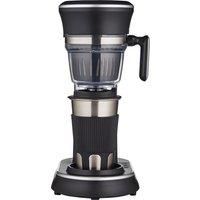 Swan Stainless Steel Bean to Cup Coffee to Go Machine, Includes Stainless-Steel Travel Cup, Durable, Touch Control, Auto Shut-Off, SK65010N, Black