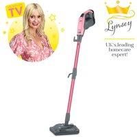 Swan SC30131QOC Lynsey Queen of Clean 16-in-1 Steam Mop with 3 Steam Settings, 16 Accessories, Detachable Handheld Function and 5M Power Cord, Pink