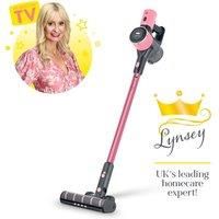 SWAN SC15827QOC, Lynsey Queen of Clean 22.2V Cordless Anti Tangle Vacuum, Composite, Pink