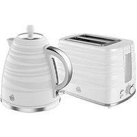 Swan Symphony Kitchen Set, 1.7L Fast Boil Kettle & 2 Slice Toaster, White, SK31050WN, ST31050WN