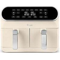 Swan Retro 8L Dual Air Fryer - Cream