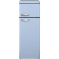 SWAN SR11010BLNE Retro Free Standing Top Mounted 70/30 Split Fridge Freezer with Energy Class E, 3 Adjustable Shelves, Fast Freeze, Blue