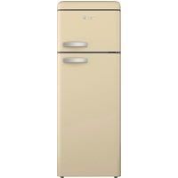SWAN SR11010CNE Retro Free Standing Top Mounted 70/30 Split Fridge Freezer with Energy Class E, 3 Adjustable Shelves, Fast Freeze, Cream
