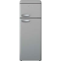 SWAN SR11010GRNE Retro Free Standing Top Mounted 70/30 Split Fridge Freezer with Energy Class E, 3 Adjustable Shelves, Fast Freeze, Grey
