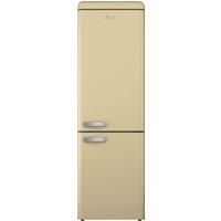 SWAN SR11020CNE Retro 70/30 Fridge Freezer with 4 Glass Shelves, 3 Freezer Drawers, Salad Crisper, Chrome Wine Rack, Energy Class E, Cream