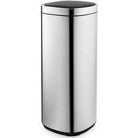 Swan 50L Square Sensor Bin, Silver