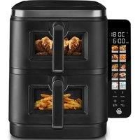 Swan SD10522BLK 11L Twin Stack Air Fryer Black Colour Touch Display