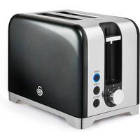 Swan Solace 2 Slice Ss Toaster In Grey