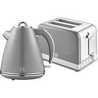 Swan Eejb294 Retro Style 2 Slice Toaster And Jug Kettle Set - Grey