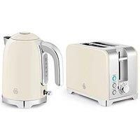 Swan Solace 2 Slice Toaster & Kettle Bundle Cream