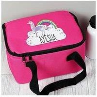 The Personalised Memento Company Unicorn Pink Lunch Bag