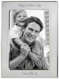 Personalised Message Silver Plated Photo Frame
