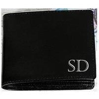 Personalised Leather Wallet - Black