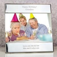 Personalised Silver Landscape Photo Frame