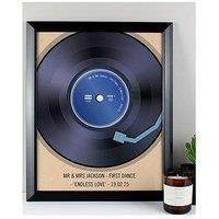 The Personalised Memento Company Personalised Retro Vinyl Black Framed Print
