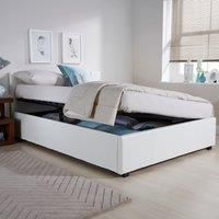 Seattle Ottoman Storage White Bed Frame White