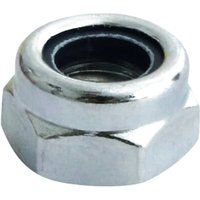 TIMco NT10Z DIN 985 BZP T Nylon Nut M10 - Zinc (Box of 100)