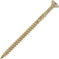 TIMCO 60100C2 Strong-Fix Multi-Purpose Premium Countersunk Gold Woodscrews - 6.0 x 100 - Box of 100, Yellow