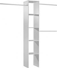 Spacepro Basix 5 Shelf Storage for Sliding Wardrobes  White