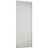 White Panel Sliding Wardrobe Door with White Frame (W)762mm