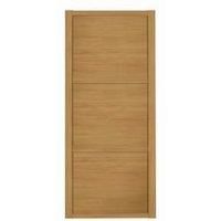 Shaker Natural oak effect Sliding Wardrobe Door (H)2220mm (W)762mm