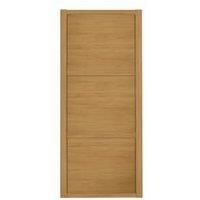 Shaker Natural oak effect Sliding Wardrobe Door (H)2220mm (W)914mm