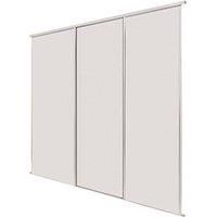 Classic 3 Door Sliding Wardrobe Kit Cashmere Panel (W)2216 x (H)2260mm