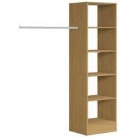 Spacepro Wardrobe Storage Kit Tower Unit Oak  600mm