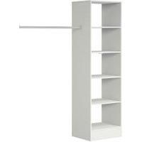 Spacepro Wardrobe Storage Kit Tower Unit White  600mm