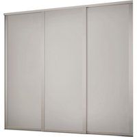 Spacepro Contemporary Shaker Matt Dove Grey Matt 3 Door Sliding Wardrobe Door Kit (H)2260mm (W)1680mm