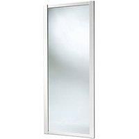 Spacepro 1 Panel Shaker White Frame Mirror Door - 914mm