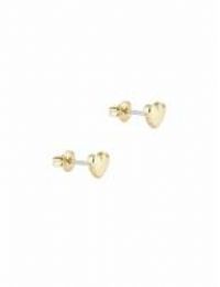 Gold Coloured Harly Tiny Heart Stud Earrings