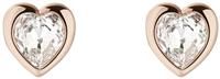 Ted Baker Hanella Swarovski Crystal Heart Stud Earrings, Rose Gold
