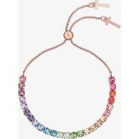 Ted Baker Melrah Icon Crystal Slider Bracelet (Rose Gold Tone/Rainbow Pastel)