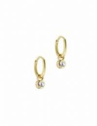 Ted Baker Sinalaa Crystal Huggie Earring (Gold Tone/Crystal)