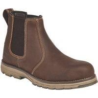 Apache Flyweight Chelsea Dealer Safety Work Boots Brown 6-12 Toecap & Midsole
