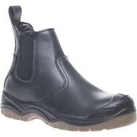 Apache AP714SM S3 black leather steel toe-cap/midsole safety dealer work boot