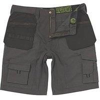 Apache Work Site Shorts Comfort Cargo Short Holster Pocket Rip Stop Material W38