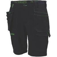 Apache Workwear Men/'s Site Shorts | Whistler 4 Way Stretch Cargo Short | Black 34 Waist | Lightweight and Elasticated Materials |Comfortable Slim Fit | Multi Pocket Features