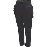 Apache Mens Calgary Stretch Trouser Slim Fit Work Utility Pants, Black, 30W / 29L UK