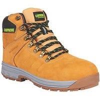 Apache Moose Jaw Safety Boot | Wheat Size 10 UK | Waterproof and Breathable | Toe Cap and Midsole Protection | Comfort Insole