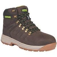 Apache Moose Jaw Safety Boots Brown Size 6 (637JX)