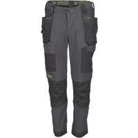 Apache Calgary 4-Way Stretch Trouser Holster Pockets Knee Pad - Black / Grey