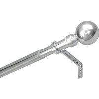 Renaissance Polished Chrome Curtain Pole 28/25mm x 120-210cm (862CK)