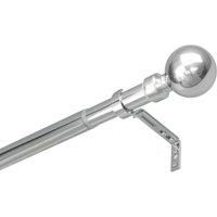 Renaissance Polished Chrome Curtain Pole 28/25mm x 180-340cm (477CK)