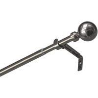 Renaissance Black Nickel Curtain Pole 19/16mm x 120-210cm (470CK)