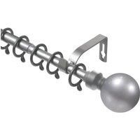 Renaissance Polished Silver Curtain Pole 16/13mm x 180-300cm (728CK)