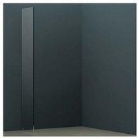 Bathstore Wet Room Screen with Wall Bar 2000 x 800mm - Chrome