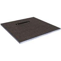 Wickes Linear 30mm Wetroom Shower Tray with End Drain Level Access - 900 X 900mm