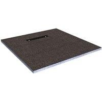 Wickes Linear 30mm Wetroom Shower Tray with End Drain Level Access  1000 X 1000mm